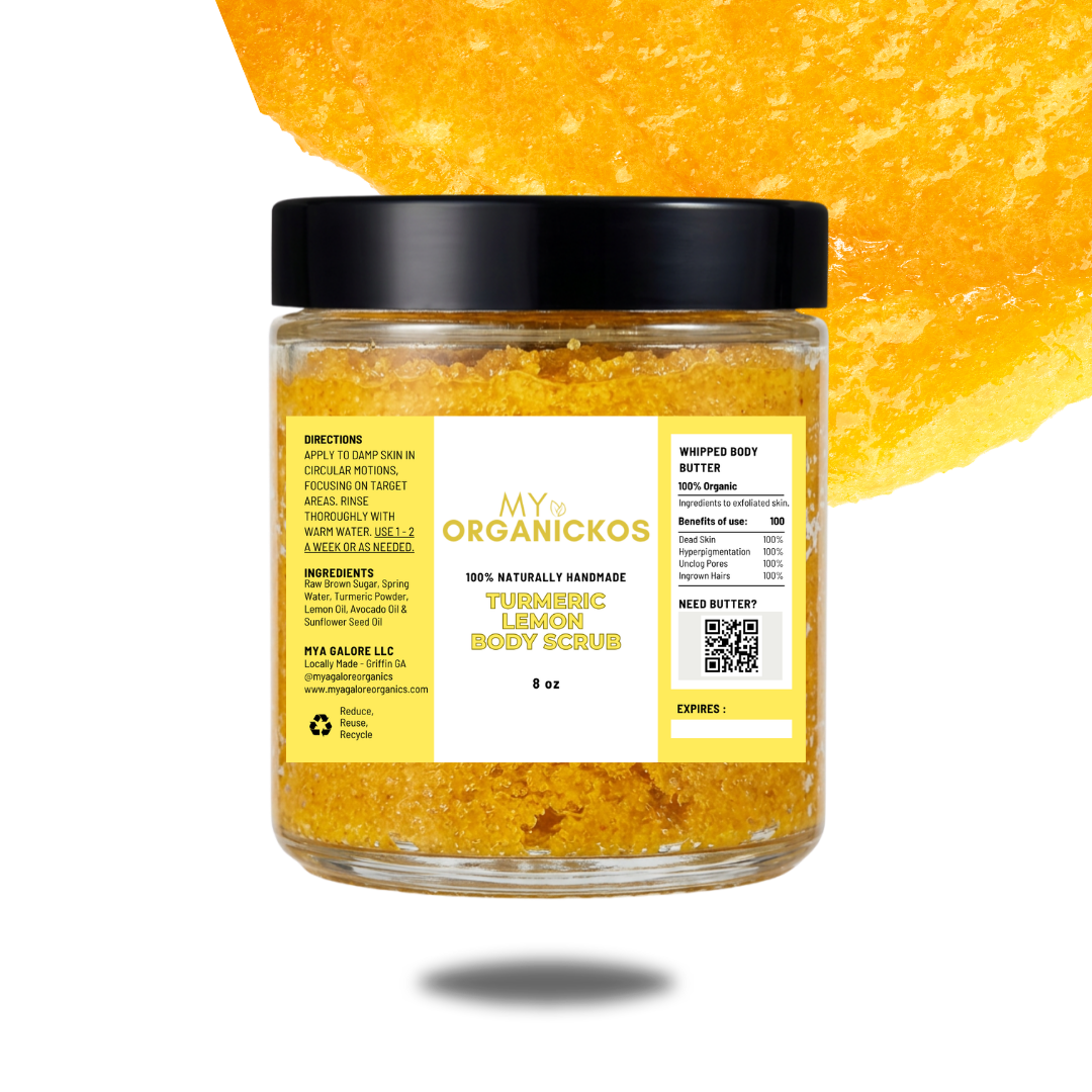 Turmeric Lemon Sugar Scrub